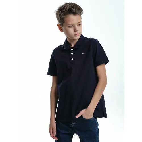 Поло Mini Maxi, размер 128, темно-синий