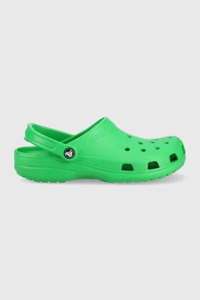 Классические шлепанцы Crocs, зеленый