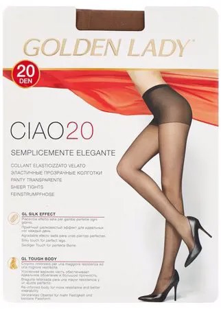 Колготки Golden Lady Ciao, 20 den, размер 2, бежевый, коричневый