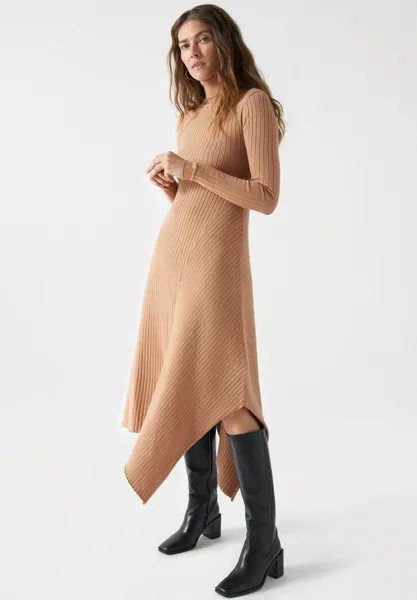 Трикотажное платье Regular Salsa Jeans, белый