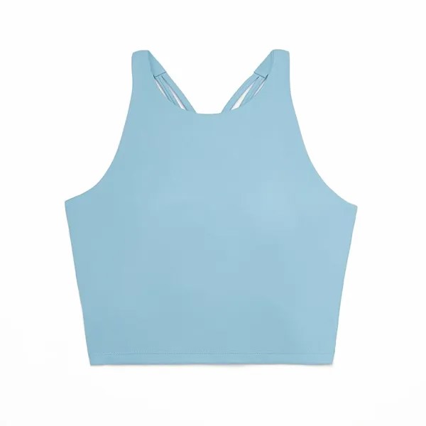 Топ Oysho Comfortlux Strap Tank, светло-голубой