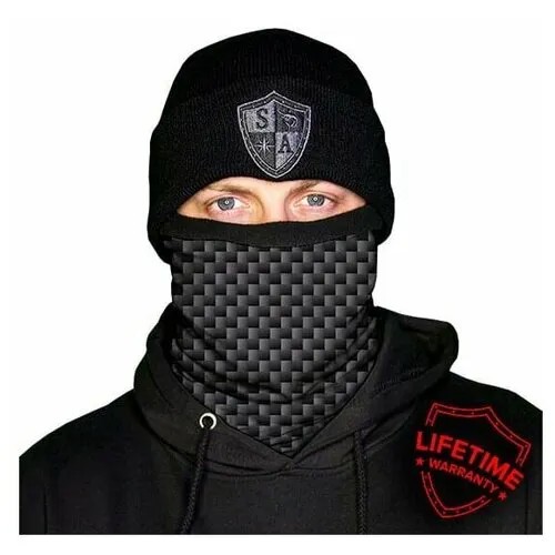 Шарф труба с флисовой подкладкой SA CO. CARBON FIBER FLEECE LINED