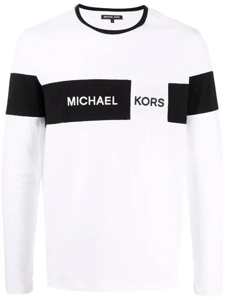 Michael Kors logo long-sleeve top