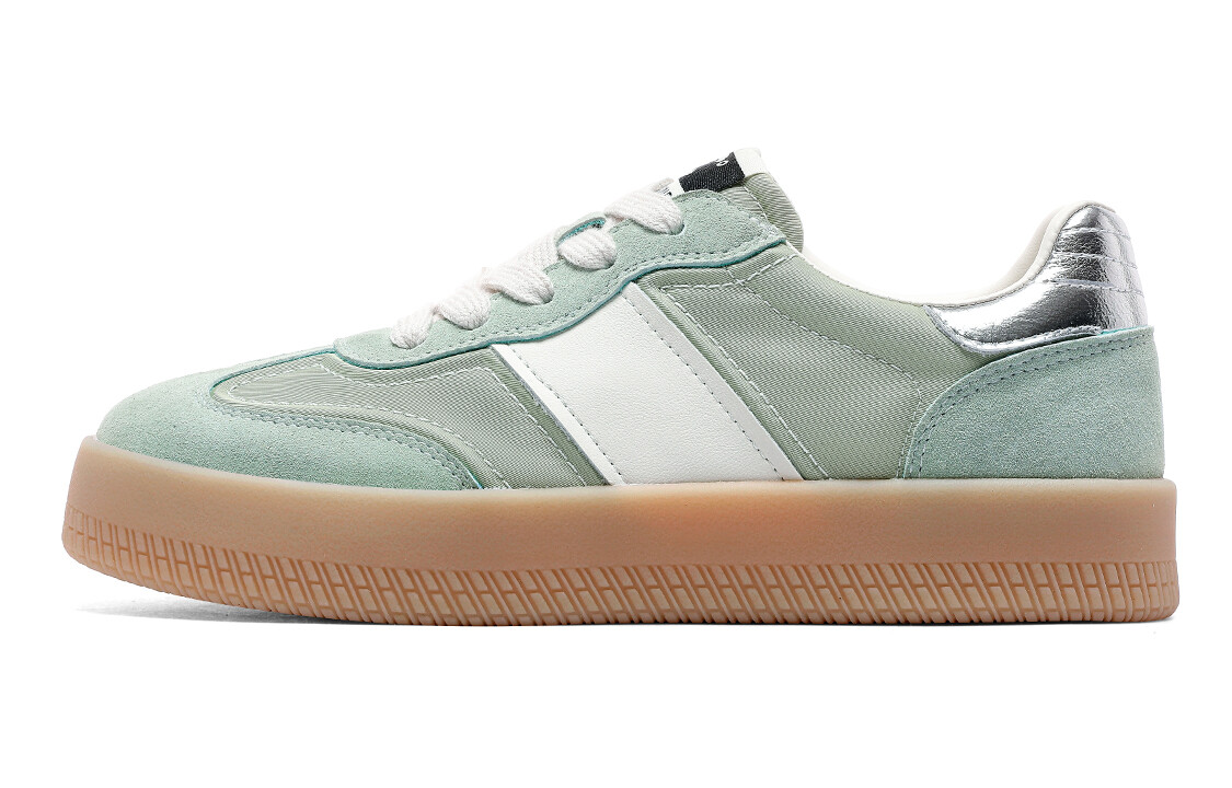 Кроссовки C°BANNER Skateboarding Shoes Women's Low-top Green, зеленый