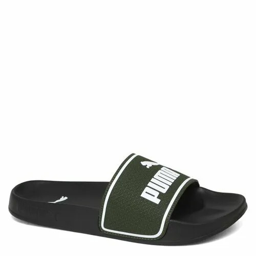 Шлепанцы PUMA, размер 39, темно-зеленый