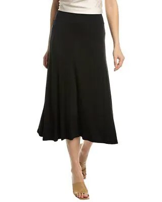 Donna Karan Женская драпированная юбка черного цвета XS