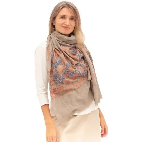 Палантин PASHMINA EMPORIUM, кашемир, золотой