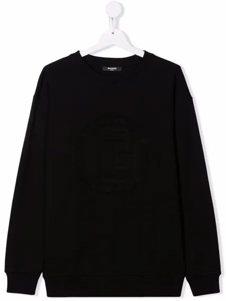 Balmain Kids толстовка с круглым вырезом
