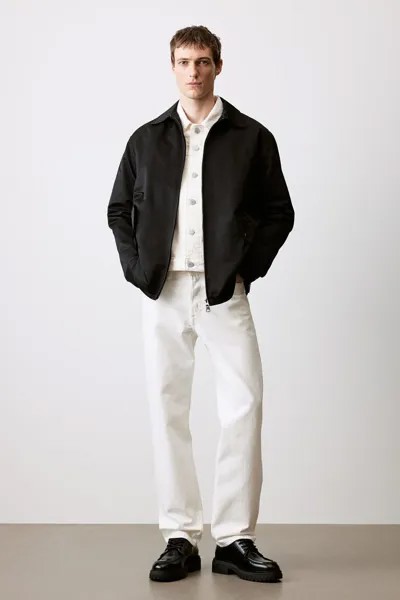 Свободный пиджак из твила H&M, черный