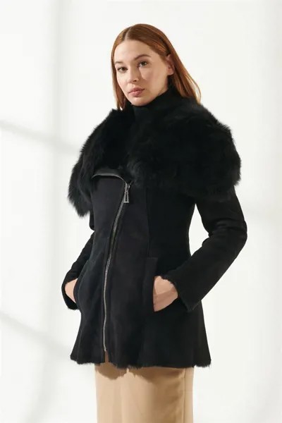 Полушубок женский Black Noble 255 черный XS (доставка из-за рубежа)