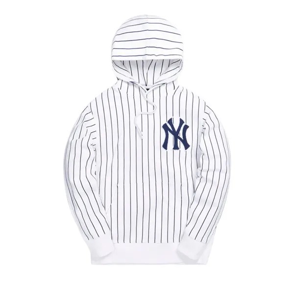 Худи Kith For Major League Baseball New York Yankees Striped Hoodie 'White', белый