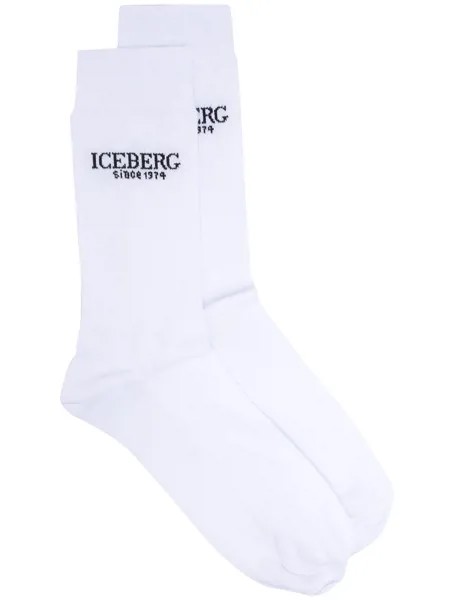 Iceberg носки вязки интарсия с логотипом