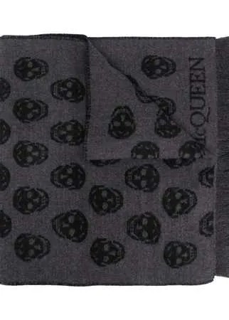 Alexander McQueen шарф с принтом Skull