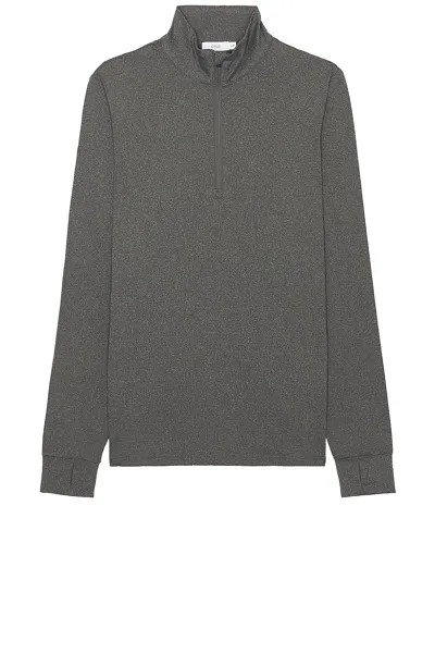 Свитер onia Everyday Half Zip, цвет Dark Heather Grey