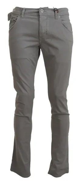Джинсы BRIAN DALES Светло-серые повседневные брюки из хлопкового эластичного денима s.W33 200 долларов США
