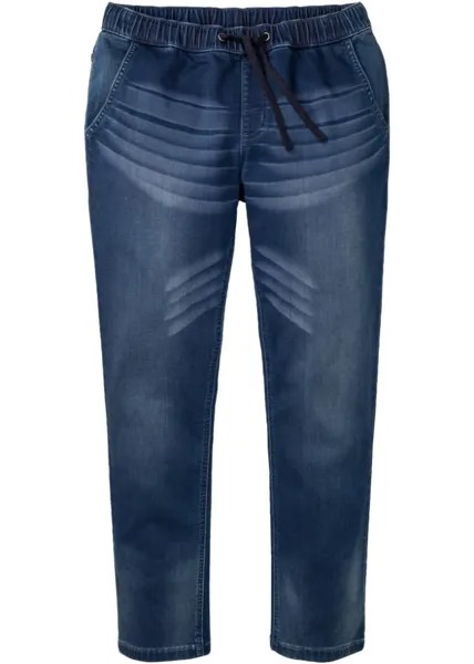 Прямые спортивные джинсы узкого кроя John Baner Jeanswear, синий