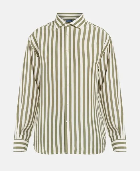 Шелковая блузка Polo Ralph Lauren, зеленый