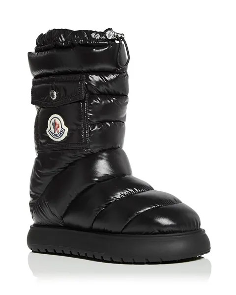 Moncler Женские зимние сапоги Gaia Logo Pocket Down Snow Boots Moncler