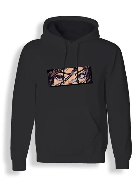 Худи унисекс СувенирShop Девушка/Аниме/Японский стиль 2 черное M