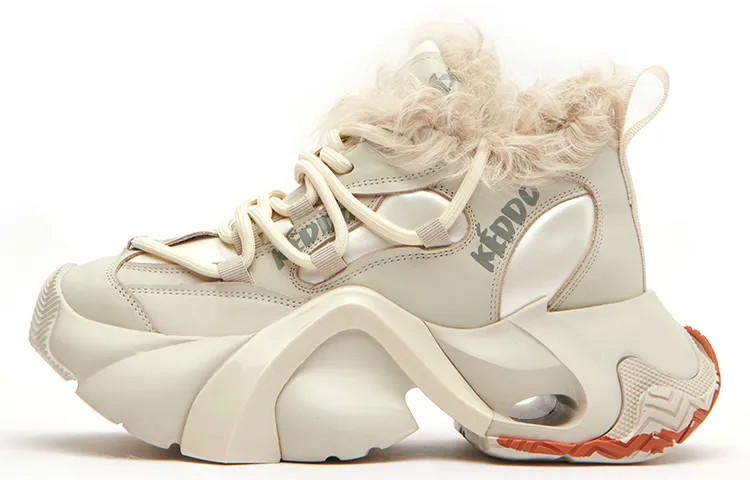 Кроссовки KEDDO Chunky Sneakers Women's Low-top, черный/серый