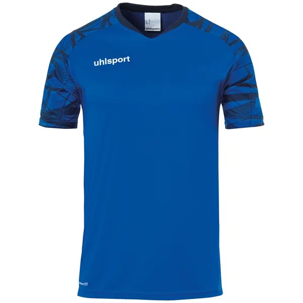 Рубашка uhlsport Trainings T Shirt GOAL 25 TRIKOT KURZARM, цвет azurblau/marine