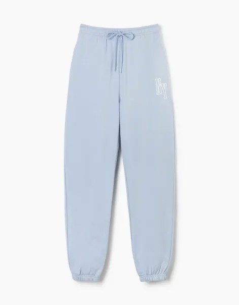 Спортивные брюки женские Gloria Jeans GAC021871 голубые M/164