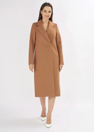 Пальто женское MTFORCE 42105 коричневое 46 RU