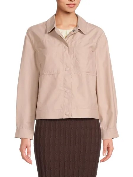 Однотонная куртка-рубашка Calvin Klein, цвет Suede