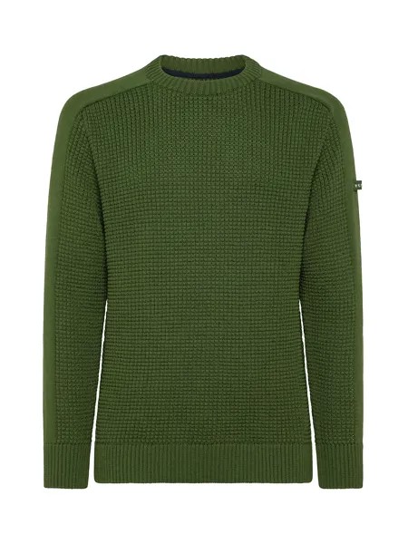 Пуловер с контрастом Мойзеса Pepe Jeans, темно-зеленый