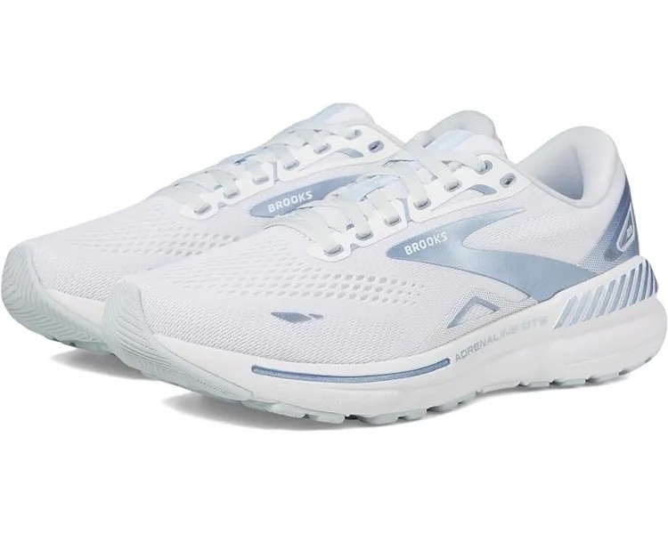 Кроссовки Brooks Adrenaline GTS 23, цвет White/Black/Illusion Blue