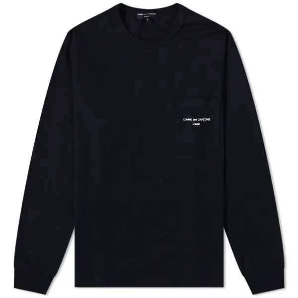 Футболка Comme des Garçons Homme Long Sleeve Logo Pocket Tee