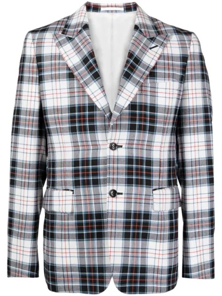 Шерстяной пиджак с дутой вставкой Comme des Garçons Homme Plus, мультиколор