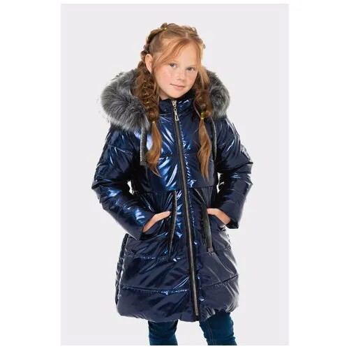 Пальто для девочки Talvi, артикул 13813 размер 86-48 цвет синий