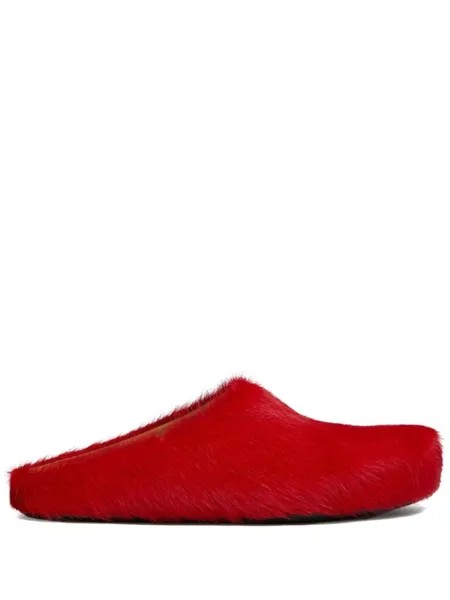 Marni слиперы Fussbett Sabot, красный