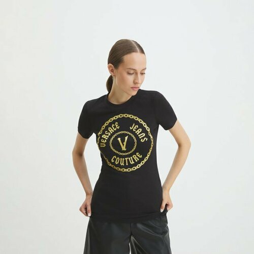 Футболка Versace Jeans Couture, размер S, черный