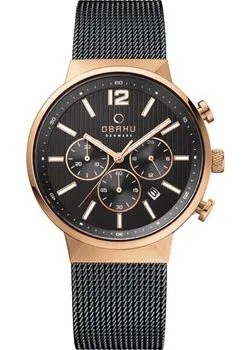 Fashion наручные  мужские часы Obaku V180GCVBMB. Коллекция Mesh