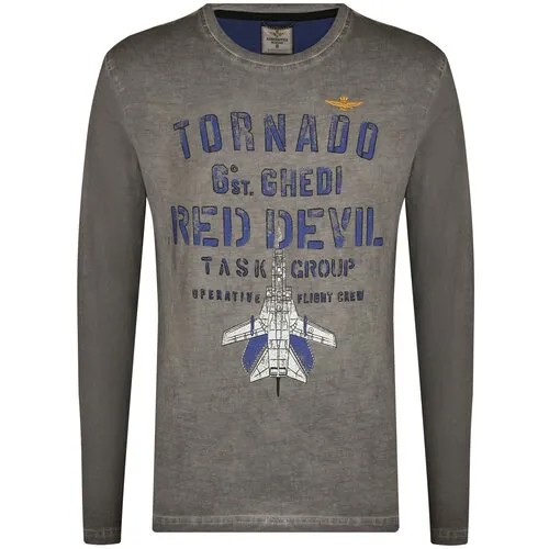Лонгслив AERONAUTICA MILITARE Серый
