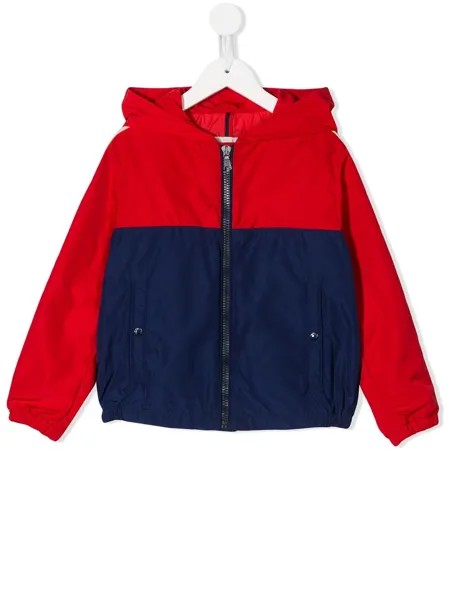 Moncler Enfant куртка на молнии в стиле колор-блок