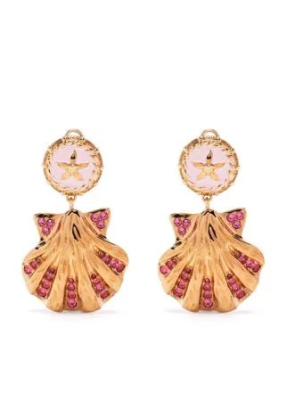 Versace серьги с кристаллами