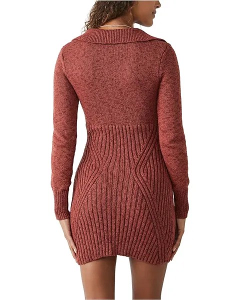 Платье Free People Mont Blanc Mini, цвет Red Jasper