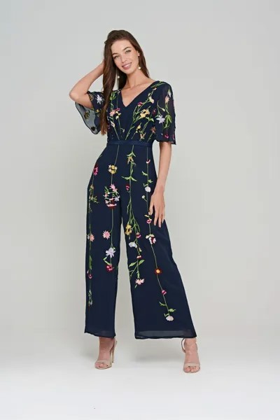 Комбинезон с вышивкой Frock And Frill, синий