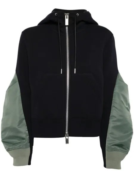 Sacai твиловое худи, синий