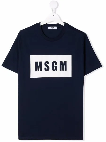 MSGM Kids футболка с логотипом