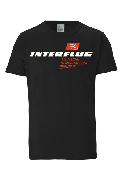 Футболка Logoshirt Interflug DDR, черный