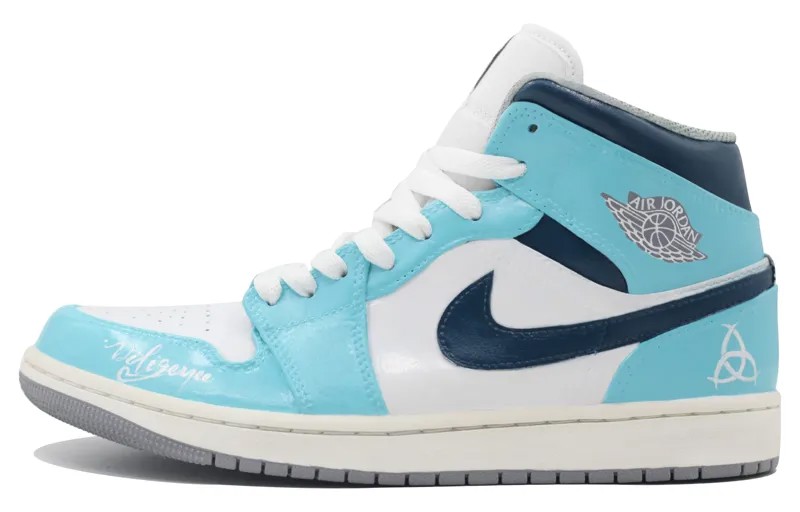 Баскетбольные кроссовки Air 1 Vintage Men High-top Blue/White Jordan