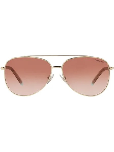 Tiffany & Co Eyewear солнцезащитные очки-авиаторы Wheat Leaf