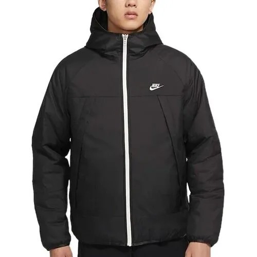 Бомбер NIKE, водонепроницаемый, мембранный, утепленный, размер L, черный