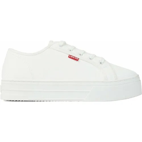 Кеды Levi's Women Tijuana Sneakers, полнота F (EU)/ на среднюю стопу, размер 43, белый