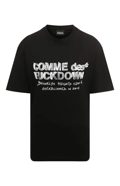 Хлопковая футболка Comme des Fuckdown