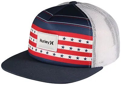 Кепка Hurley United Trucker — красный/белый/синий — новинка